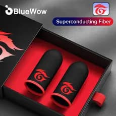 BlueWow Manga De Dedo Para Jogos , Luvas Acessórios Controladores De Respiráveis De Fibra Polegar À Prova De Suor