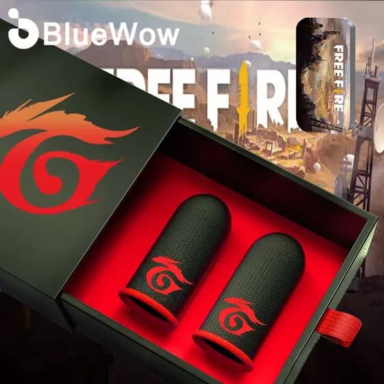2026 BlueWow À Prova De Suor Para Jogadores De Fogo Livre Luvas Manga De Dedo Móvel Touchscreen Controlador De Jogo Tele