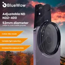 BlueWow Universal Ajustável ND 52mm/67mm Lente De Câmera CPL Polarizador Telefone Móvel Filtro De Redução De Luz Starlig