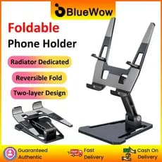 Suporte Dobrável Para Telefone BlueWow Refrigerador De Celular | De Mesa Ajustável Compatível Com Telefones E Tablets