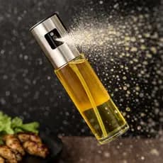 Borrifador Spray de Azeite Óleo e Vinagre 100ml em Vidro para Cozinha e Air Fryer