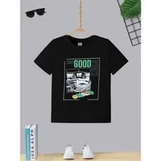 Camiseta Infantil Juvenil Teen Boy Estampa Skate only good vibes T-shirt Moda Garoto Algodão Gola Redonda