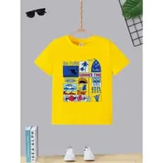 Blusa Manga Curta T-shirt Camiseta Infantil Juvenil Teen Surf Summer Time Moda Garoto Algodão Gola Redonda