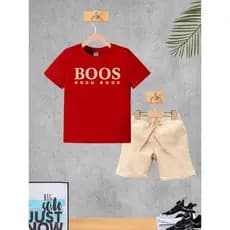Conjunto Infantil Menino Camiseta e Bermuda Roupa Criança Masculino Verão