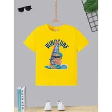 Blusa Manga Curta T-shirt Camiseta Infantil Juvenil Teen Wind Surf  Moda Boy Algodão Gola Redonda