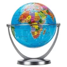 Globo Terrestre Giratório 360° de Mesa – Mapa Mundi Decorativo para Quarto, Sala e Escritório