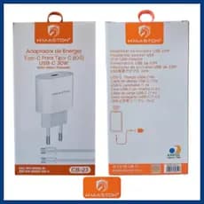 Kit 10 Unidades Carregador H'Maston CB23 para iPhone 15 16 - Turbo Tipo-C 30W + Cabo Tipo-C para Tipo-C - Android Ios