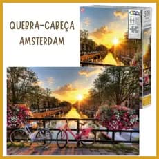 Jogo Quebra Cabeça 500 Peças Diversos Temas Pais& Filhos - Istambul, Onça, Reis Magos, Times Square, Amsterdam, Corais
