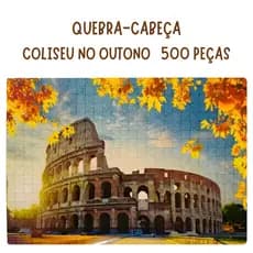 Quebra Cabeça 500 Peças Jogo Crianças E Adultos Pais & Filhos - Coliseu no Outono