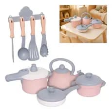 Kit Cozinha Completa Panelinha Chá Utensílios Brinquedo de Faz De Conta Comidinhas