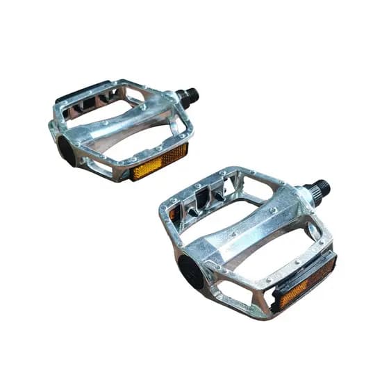 Pedal Aluminio Plataforma Rosca Fina 1/2 Mtb Polido HP