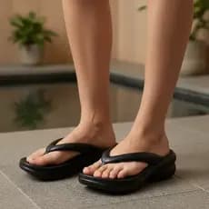 Chinelo Feminino Ortopédico Tamanco Anatômico Confortável Idosa