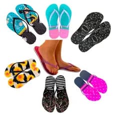 Kit 26 Chinelos Feminino Slim Sandália Rasteirinha Moda Praia e Casual Confortável e Leve