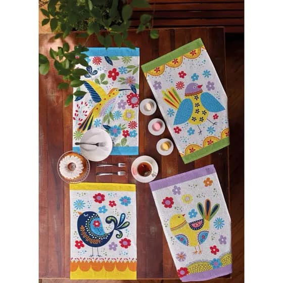 Kit 4 Panos De Prato Atoalhados Primore - Teka