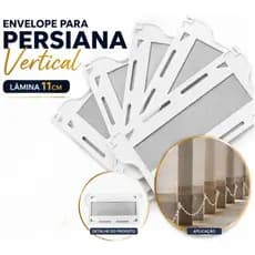 Envelope Peso P/ Lâminas Persiana Vertical De 11cm - Escolha entre Kit 5 á 35 Unidades