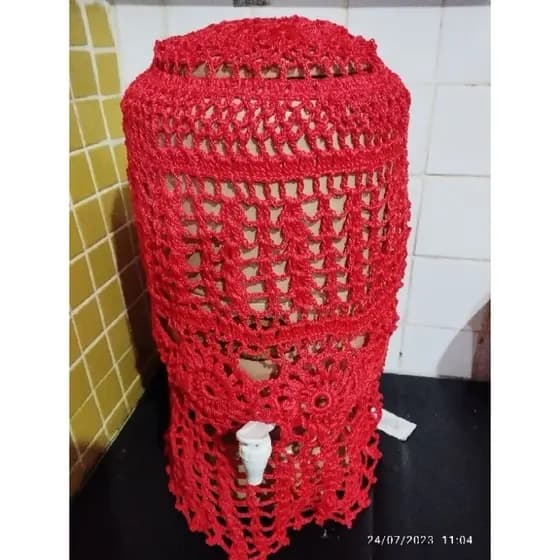 capa de filtro de barro 45cm altura e galão 20 Litro