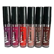 Kit 6 unidades Batom Liquido Vinil Ultra Cobertura Kyrav