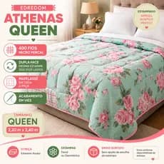 Edredom Athenas Queen 400 Fios Dupla Face 2,20 x 2,40