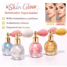 Iluminador Vaporizador Hello Mini Skin Glow | Spray Iluminador p/ Maquiagem c/ Efeito Glow Radiante