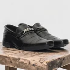 Sapato Social Fashion Couro Macio Conforto Masculino Formal Básico Elegante 3041