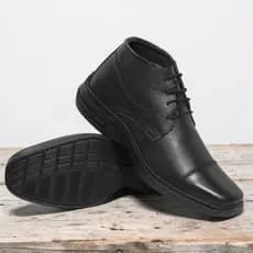 Sapato Social Conforto Masculino Formal Estiloso Cadarço 5061 Preto