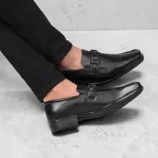 Sapato Social Fashion Couro Macio Conforto Masculino Formal Básico Elegante 3031