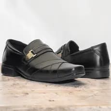 Sapato Social Fashion Couro Macio Conforto Masculino Formal Básico Elegante 3071