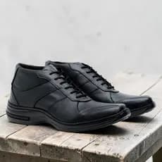 Sapato Social Conforto Masculino Formal Estiloso Cadarço 5062 Preto