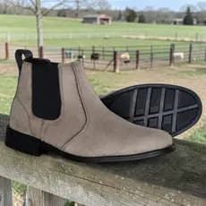 Bota Botina Chelsea Couro Confortavel Camurça Macia Moda Country Ref 9010