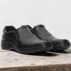 Sapato Social Trabalho Couro Macio Conforto Masculino Formal Básico Elegante 5010