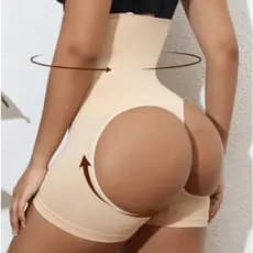 Shorts Cinta Modeladora Com Furo Levanta Empina Bumbum Short Modelador Com Alta Compressão Auxilio Perda De Barriga