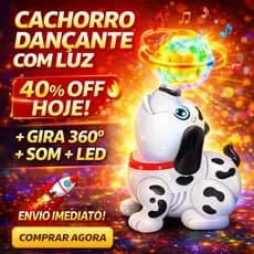 Brinquedo Cachorro Dançante com Luz e Som 360° Infantil Promoção Envio Rápido