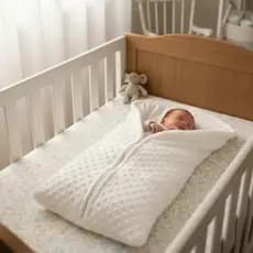Porta Bebê Saco Dormir Acolchoado Tecido Soft Bolhas Menino e Menina.