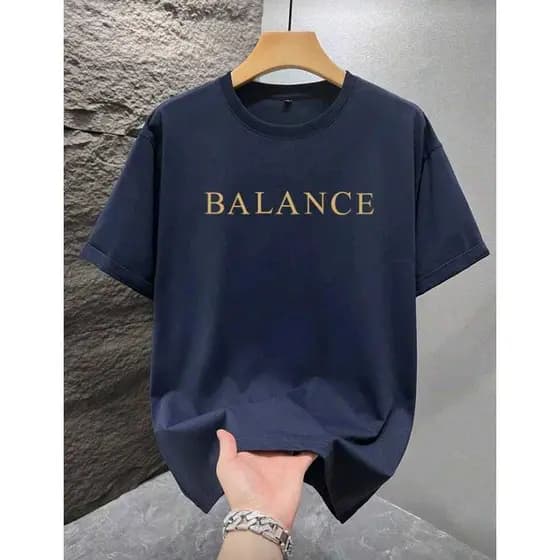 Camiseta Básica Masculina Feminina Unissex Streetwear Camisa T-Shirt Slim Algodão BALANCE