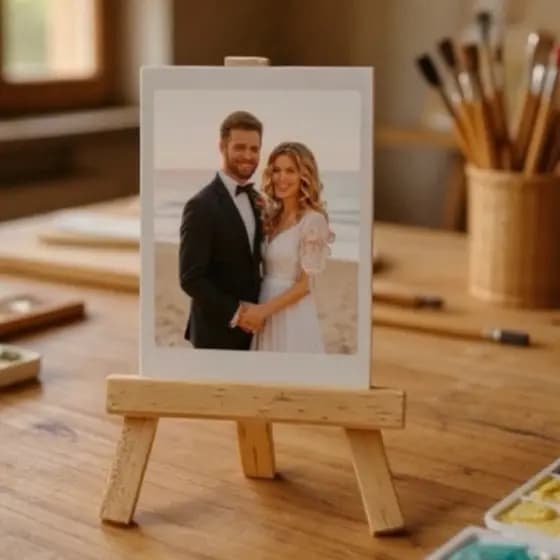 15 Mini Cavalete Suporte Base Apoio de Madeira para Mesa Cartão Foto Casamento Festa Menu Instax