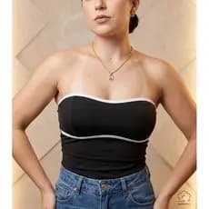 Body Feminino Bicolor Tomara que Caia Nadador Body Cavado Mel Body das Gringa