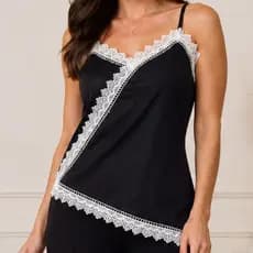 Blusinha Regata Feminina Assimétrica Alcinha Com Bainha de Renda Tendência Fashion