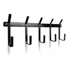 Cabideiro Parede Porta Suporte Moderno Bars 5 Ganchos Aço Industrial Para Pendurar Roupas Bolsas