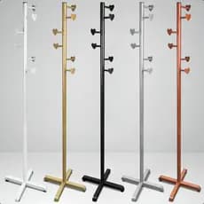 Cabideiro Chão Pé Piso Mancebo Metálico Porta Roupas Arara Vertical Design Moderno Resistente Luxo