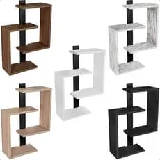 Prateleira Parede Nicho Suspensa Flutuante Decorativa Quarto Sala Escritório Moderna Minimalista