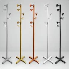Cabideiro Chão Pé Piso Arara Mancebo Metálico Porta Roupas Vertical Design Moderno Resistente Luxo