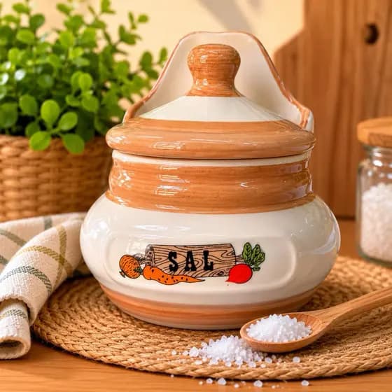 Saleiro Para Cozinha Criativa Versátil Util Cerâmica Utensilios Mesa Ou Parede