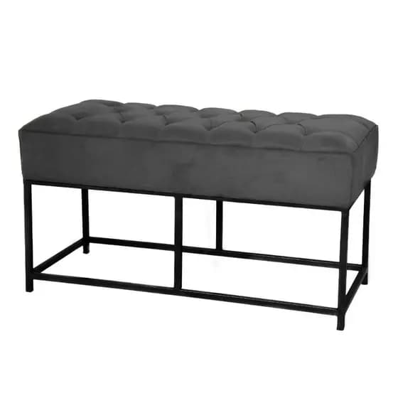 Puff Recamier Banco Retangular 80x40 Decoraçao Quarto Escritorio Banqueta Ferro Penteadeira