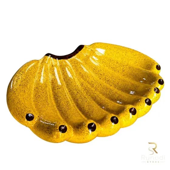 Fruteira de Banana em Cerâmica Decorativa | Porta Bananas Elegante para Cozinha | Organizador de Frutas