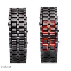 Relógio De Lava Criativo Europeu E Americano Exclusivo Led Trendy Men's Watch Pulseira De Casal Retro Men's