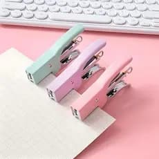 Grampeador Alicate Ergonômico Alta Pressão até 25 Folhas Compatível 24/6 26/6 com Grampos Incluso Pastel