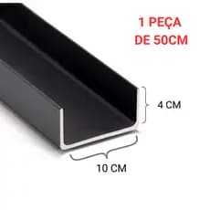 Barra De Viga U Simples 100 X 40mm - 50CM