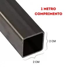 Metalon 20x20 Tubo Quadrado De Aço - 1 peça de 1 metro