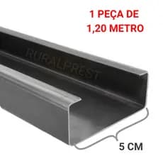 VIGA U ENRIJECIDA / FERRO U ENRIJECIDO - 2 POLEGADAS - 1 PEÇA DE 1,20 METRO