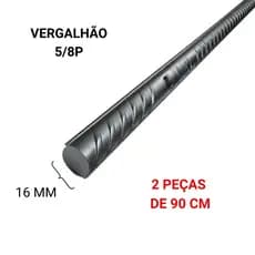 VERGALHAO 5/8 16MM - 2 PEÇAS DE 90 CM
